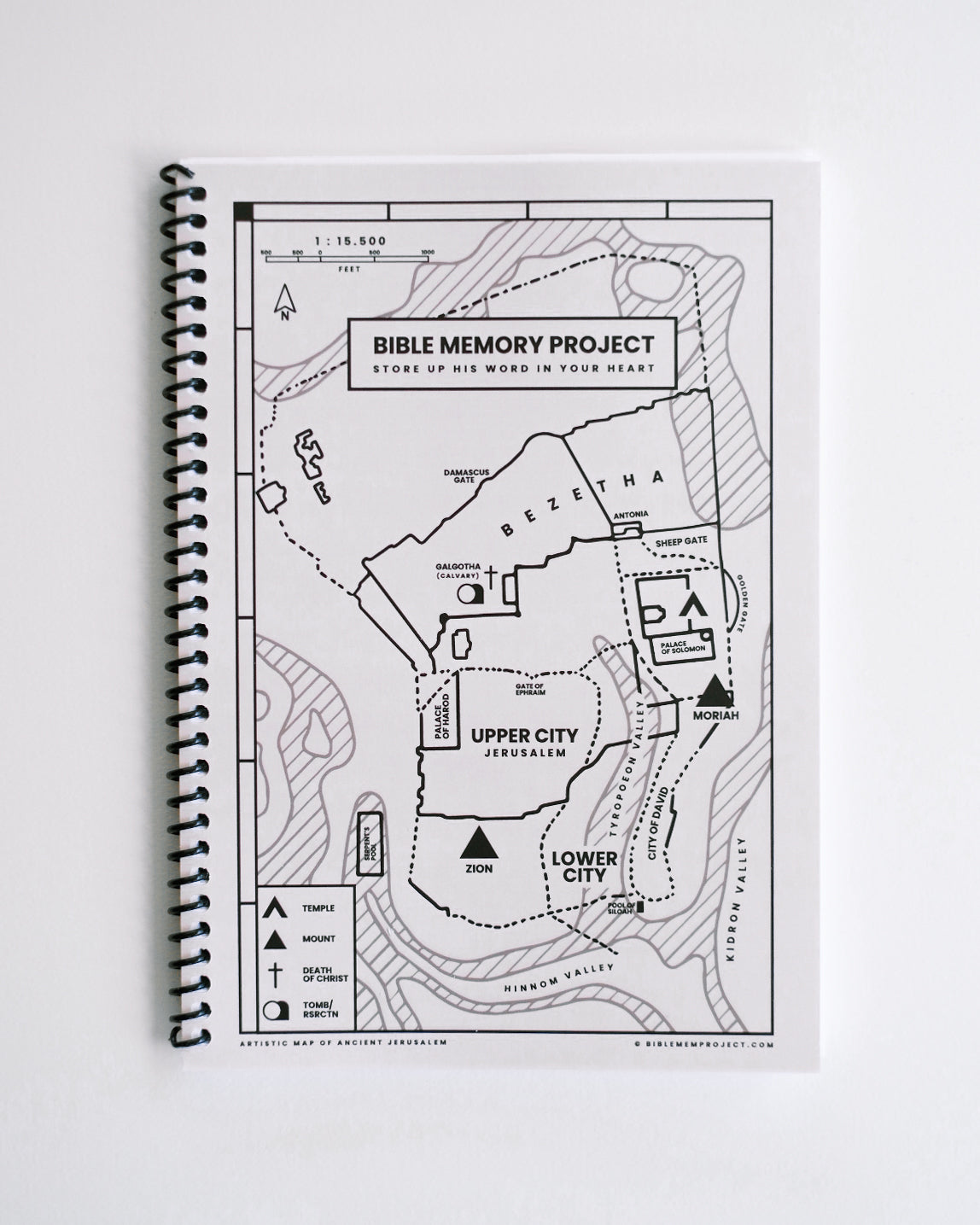 Bible Memory Project journal cover