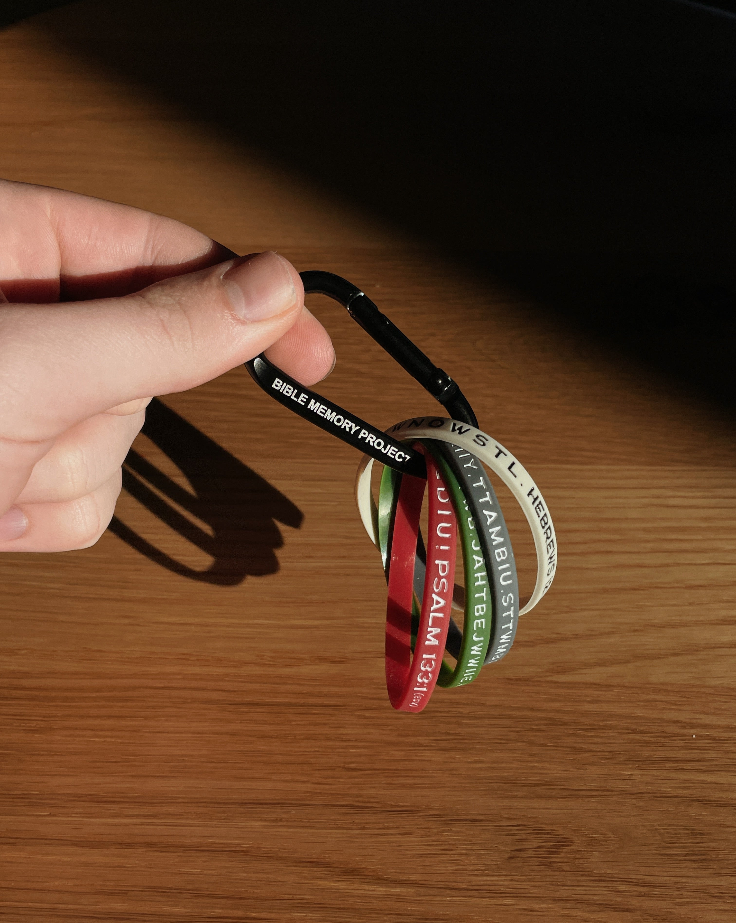 Wristband Carabiner - "Store God's Word"