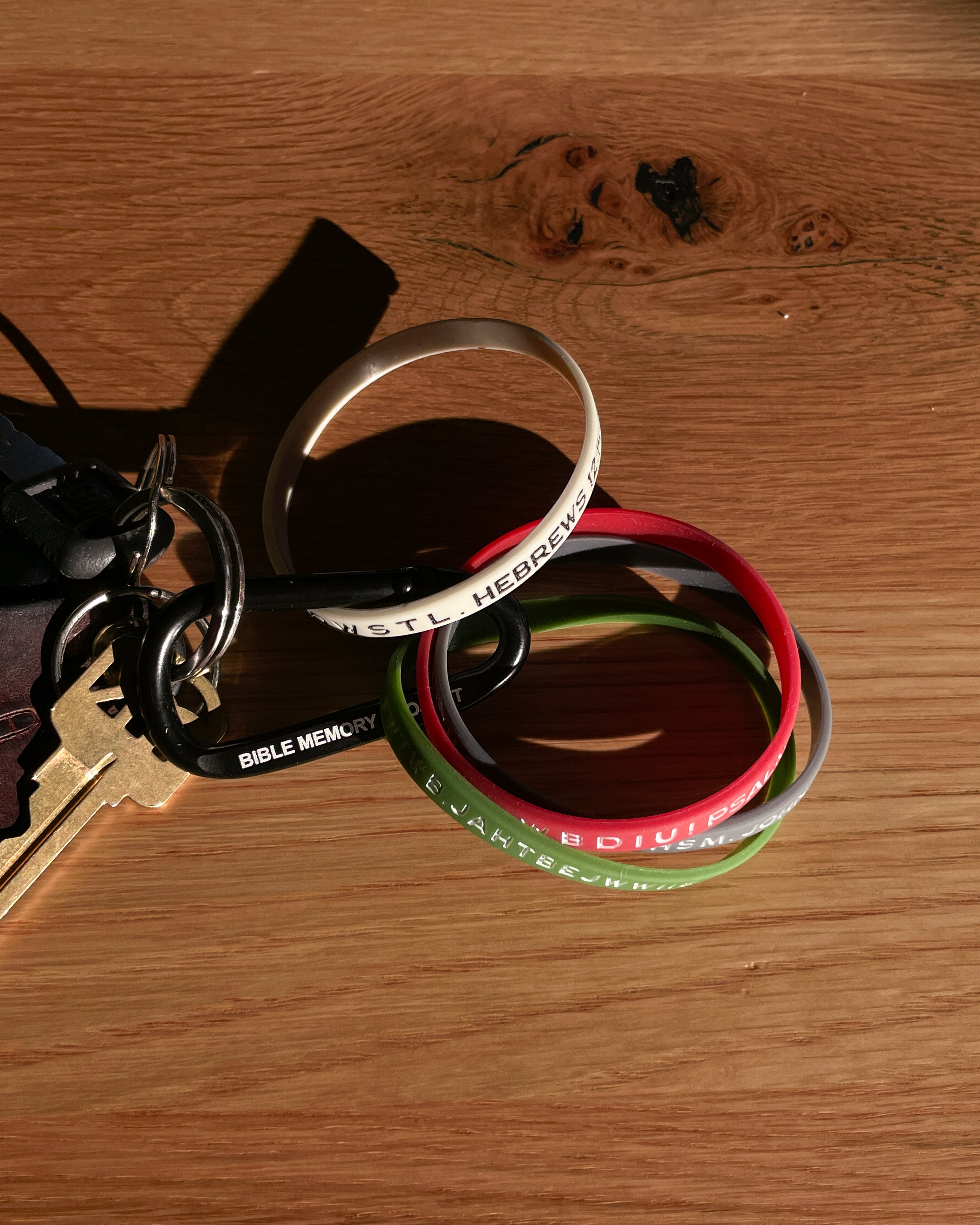 Wristband Carabiner - "Store God's Word"