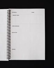 Bible Memory Project Journal writing page without writing