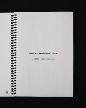 Bible Memory Project Journal title page