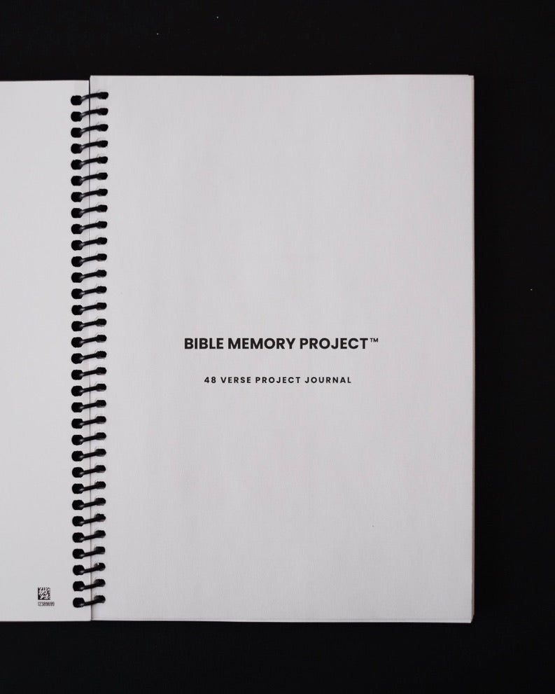 Bible Memory Project Journal title page