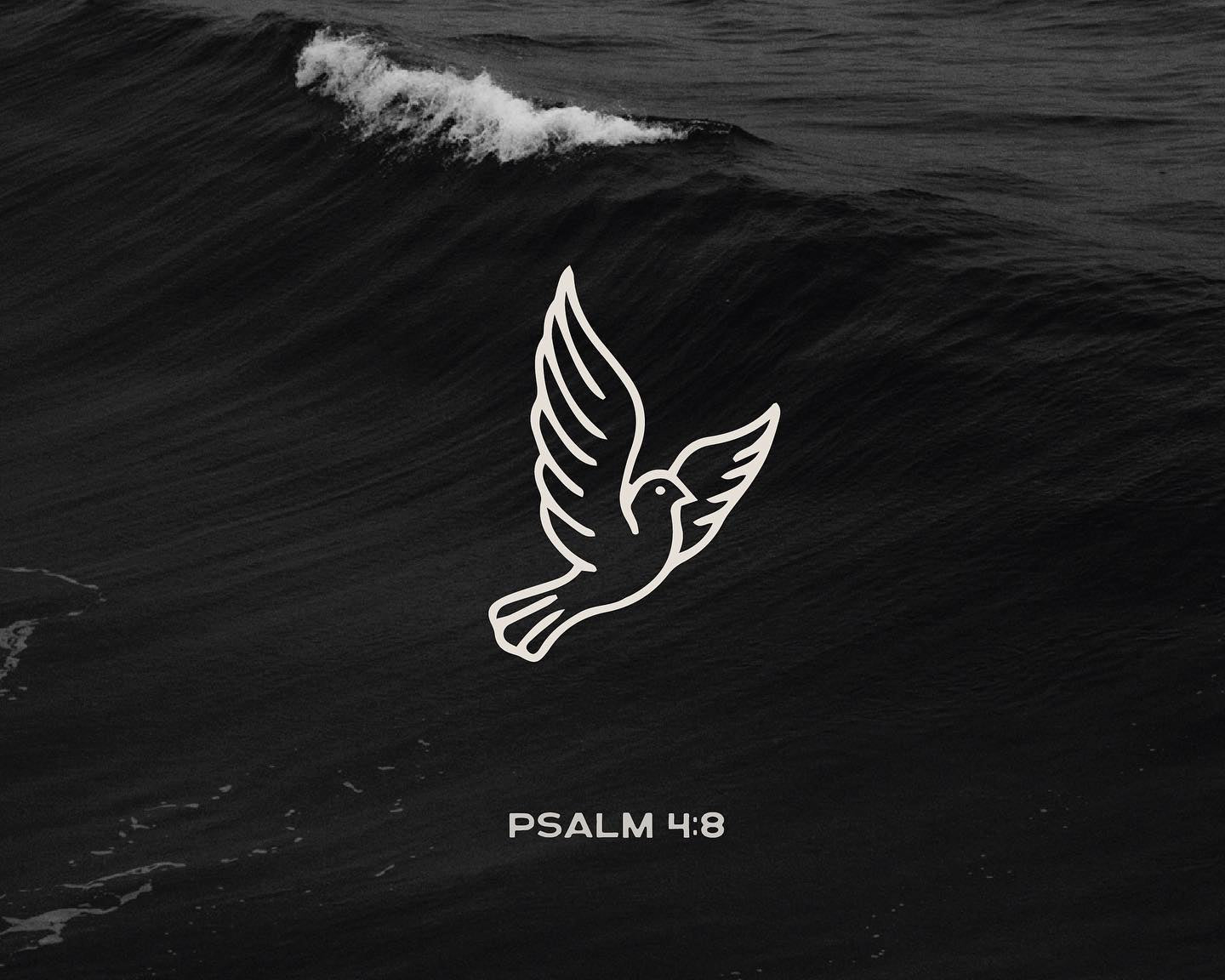 Psalm 4:8 devotional header graphic - Peace series, week 1