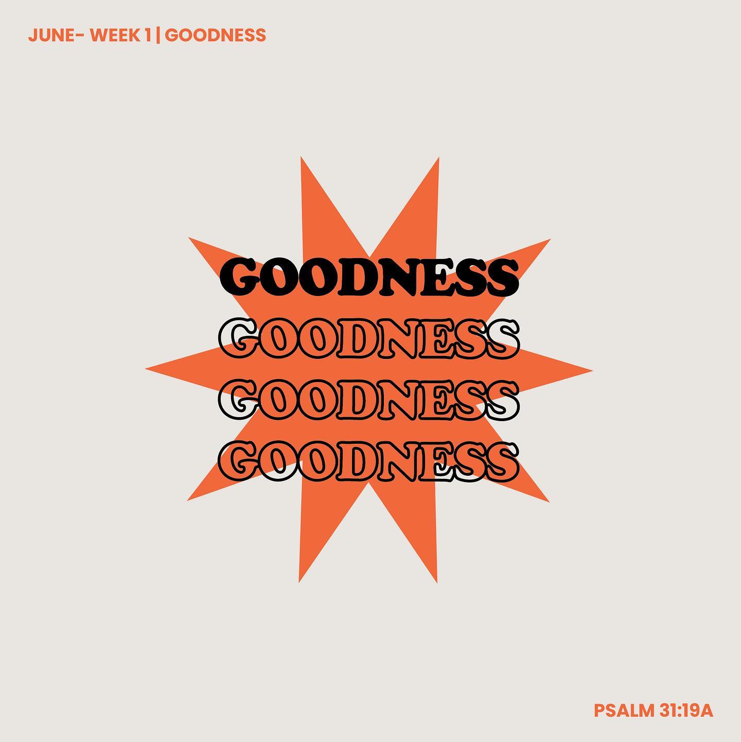 Psalm 31:19a (GOODNESS - Week 1)
