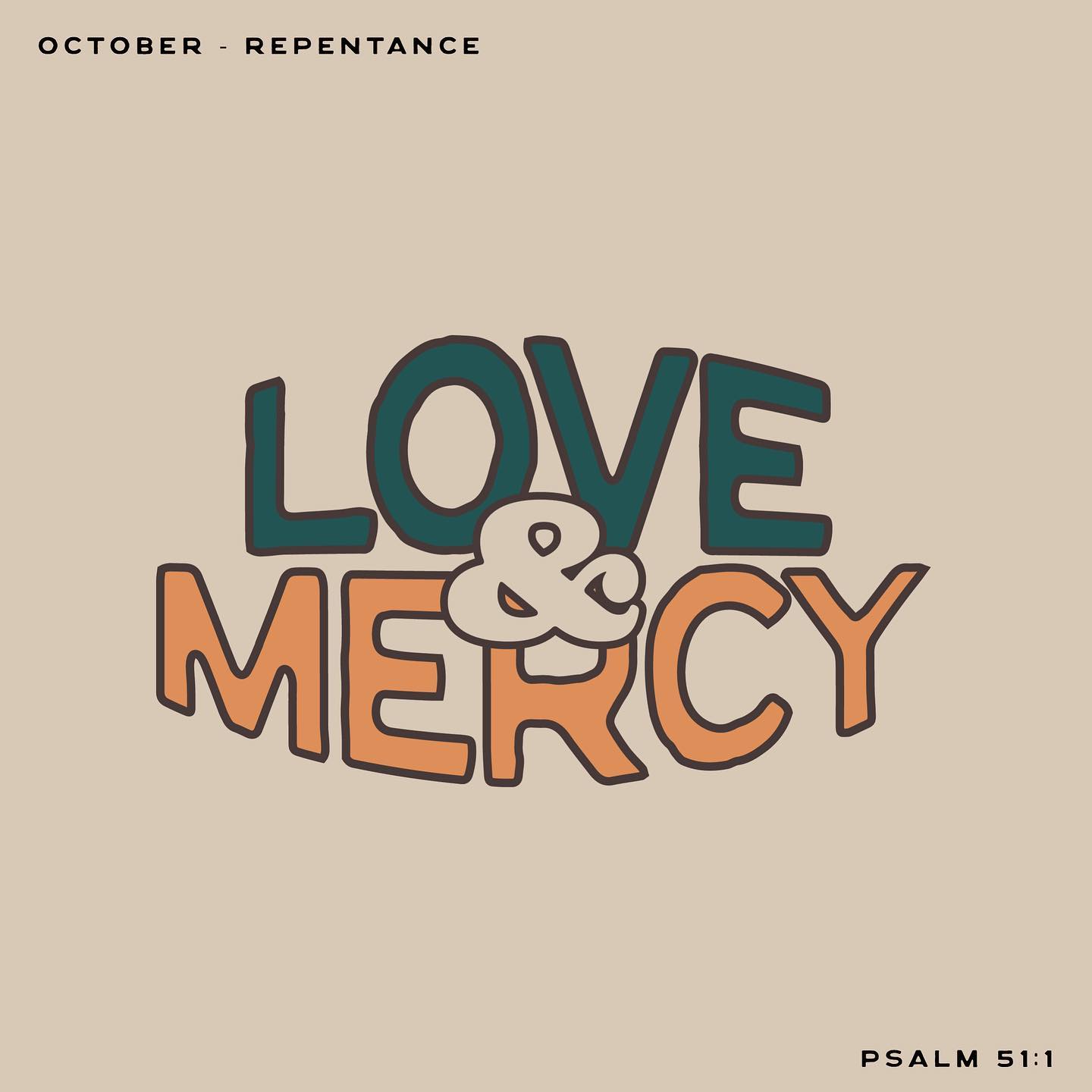 Psalm 51:1 devotional header graphic - Repentance series, week 1
