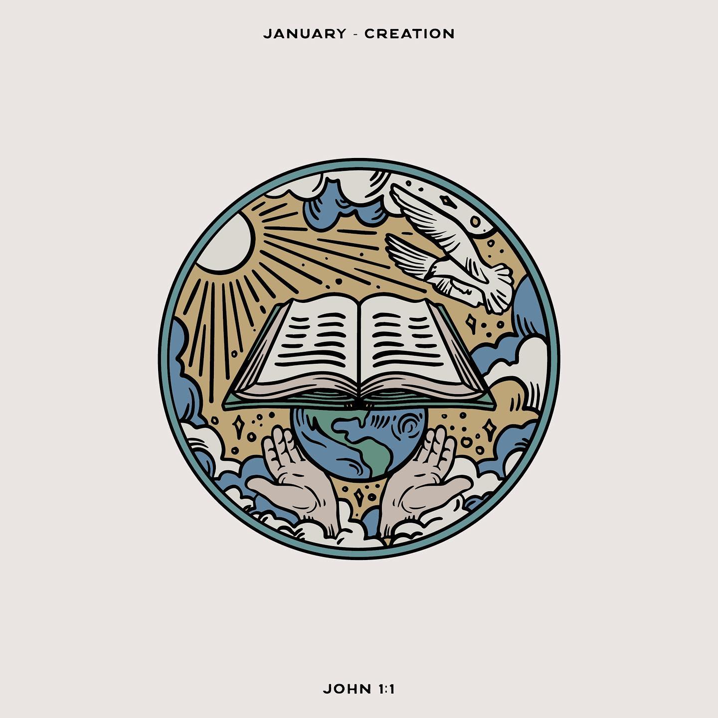 John 1:1 devotional header graphic - Creation series, week 3 (The Speaking God)