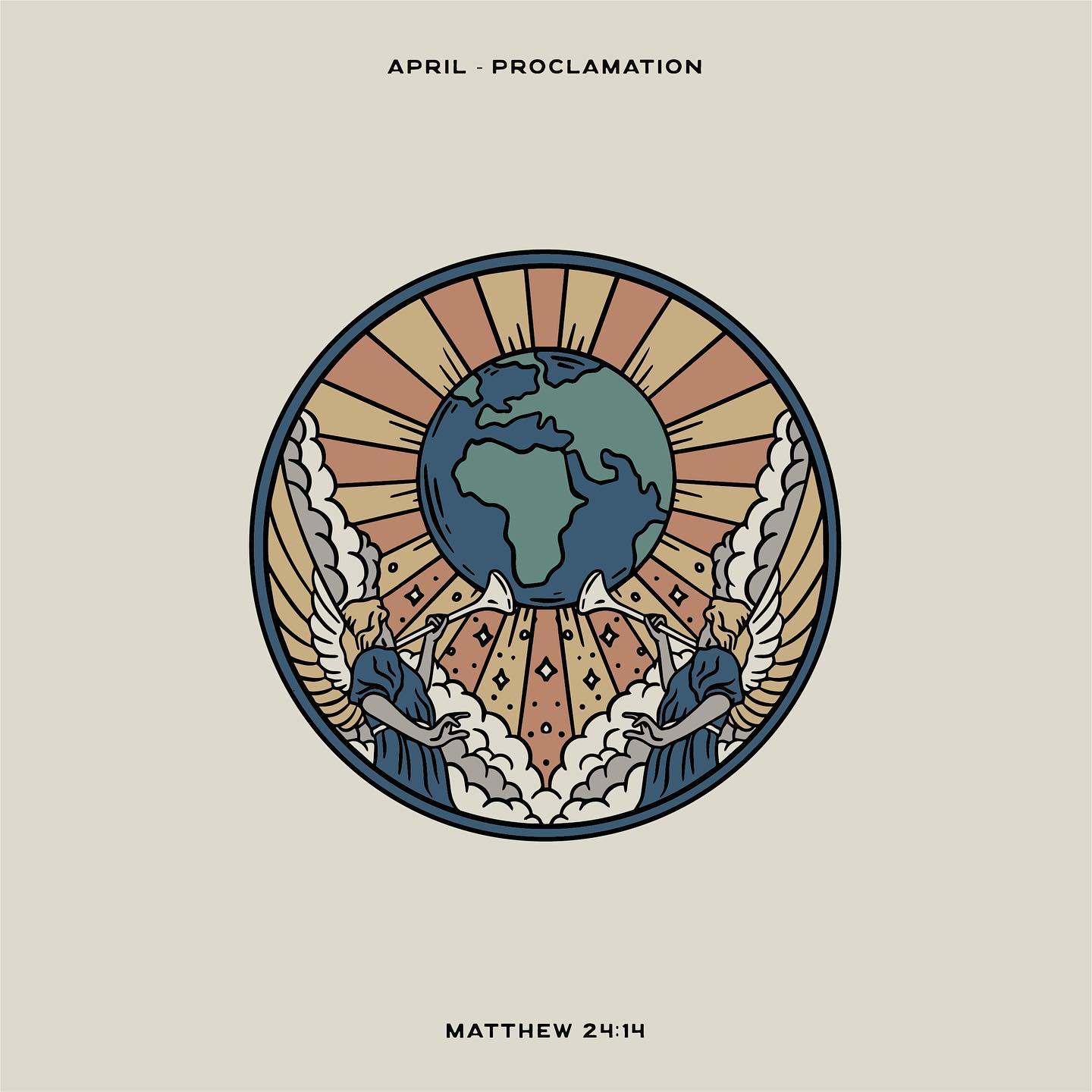 Matthew 24:14 devotional header graphic - Proclamation series, week 4 (Why We Proclaim)