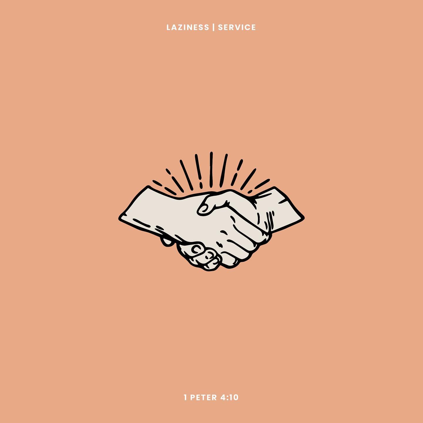 1 Peter 4:10 devotional header graphic - Laziness and Service series, week 4 (Where Your Feet Are)